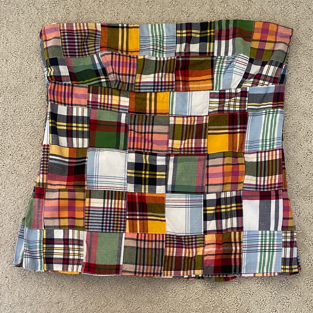 Vintage J. Crew tube top. Quintessential Summer Patchwork Strapless Top Size 12